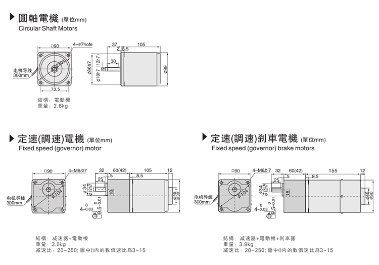 5IK40RGN-C尺寸圖